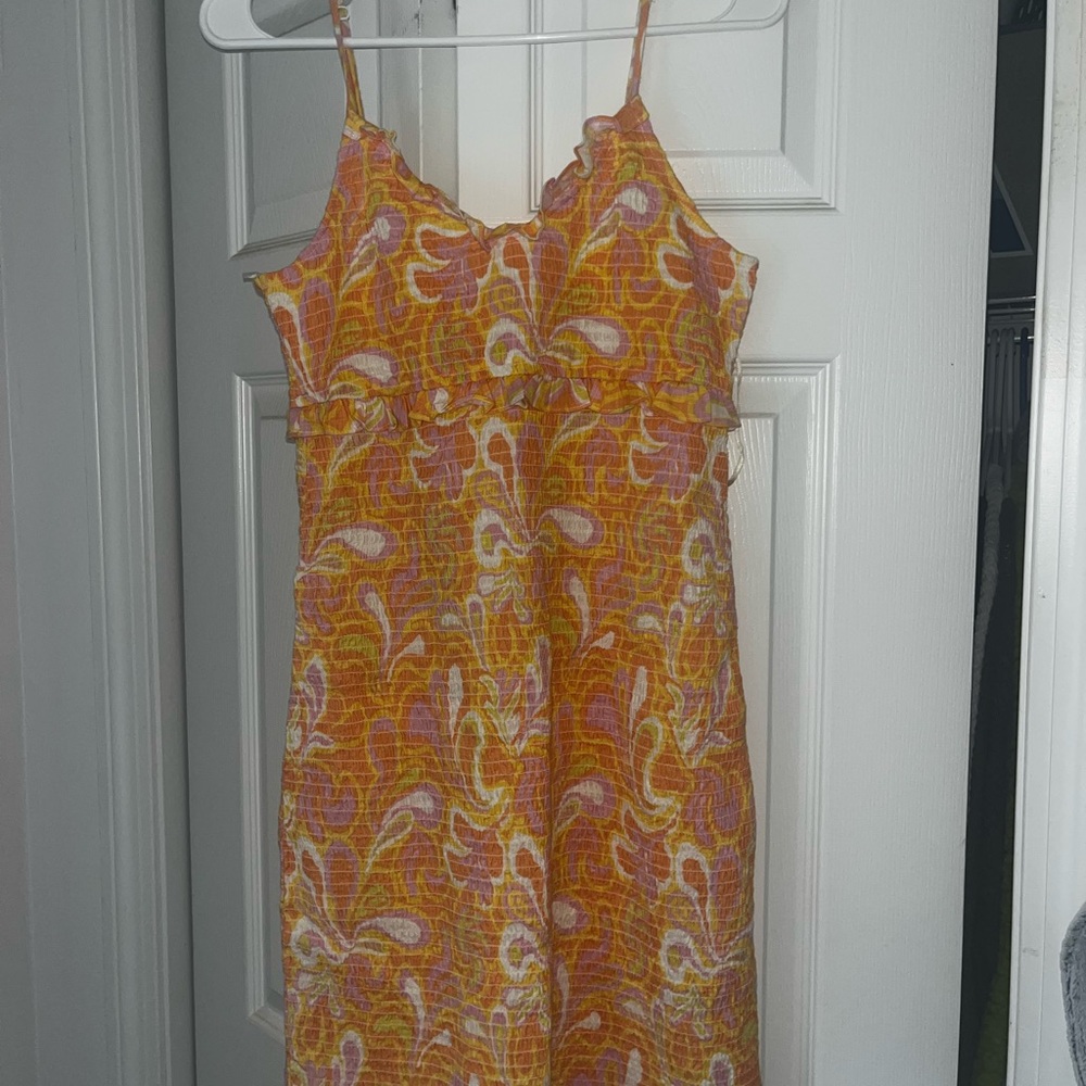 Cotton On Orange and Pink Floral Sundress